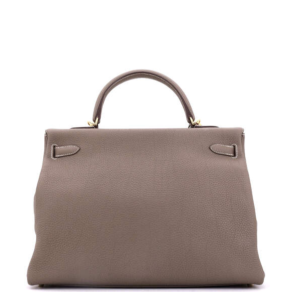 Hermes Kelly 35 Grey Togo with Gold Hardware - Picture 4 of 8